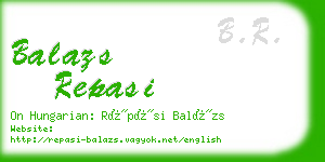 balazs repasi business card